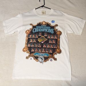 Starter 1997 Florida Marlins Vintage World Series Champions T-Shirt